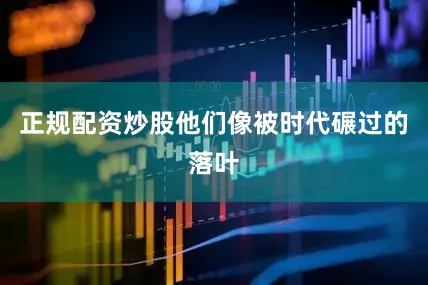 正规配资炒股他们像被时代碾过的落叶